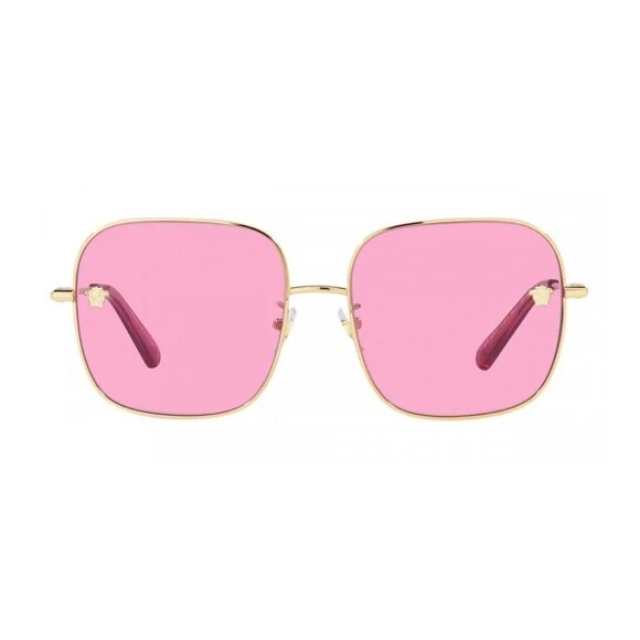 NEW VERSACE SUNGLASSES WOMEN GOLD PINK EYEWEAR VERSACE VE2246D 1002/5 - Picture 2 of 3